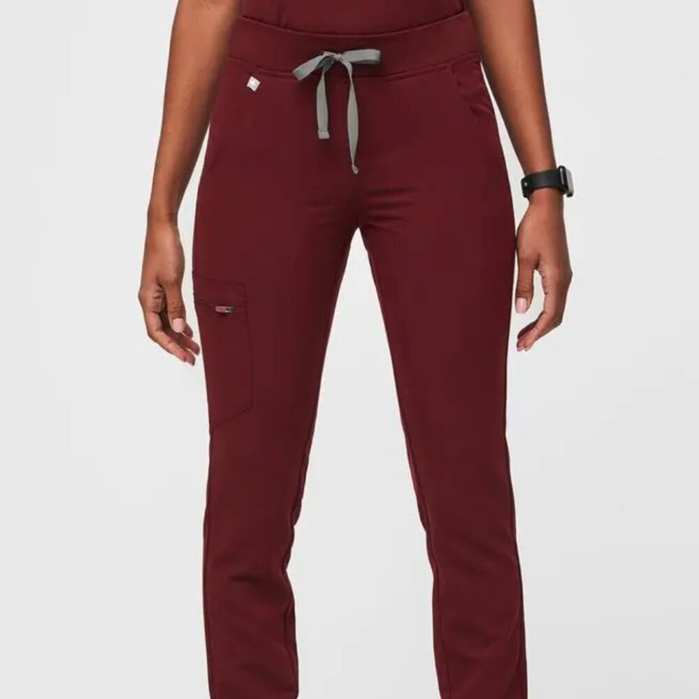 Burgundy Zamora™ - Jogger Scrub Pants